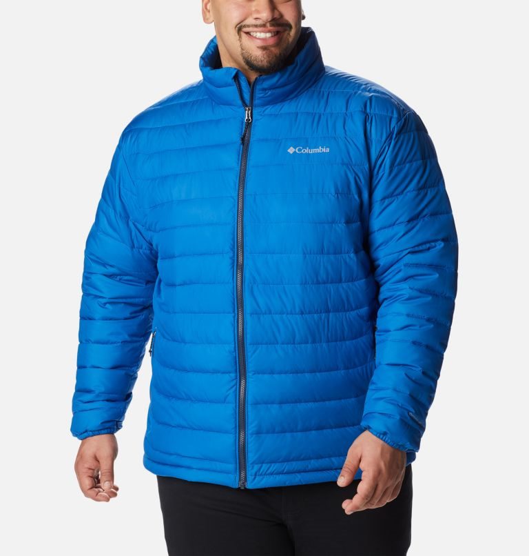 Men\'s Columbia Powder Lite Insulated Jackets Blue | Plus Size CA-Z0861